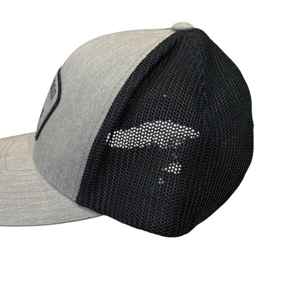 Travis Mathew Golf Bushwood CC 1980 Champion Trucker Snapback Hat Gray Navy Blue - Picture 2 of 6